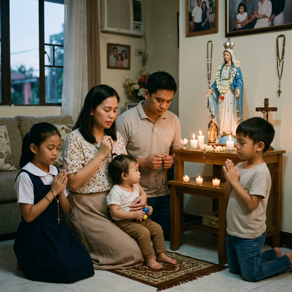 Como ensinar devoção mariana aos filhos