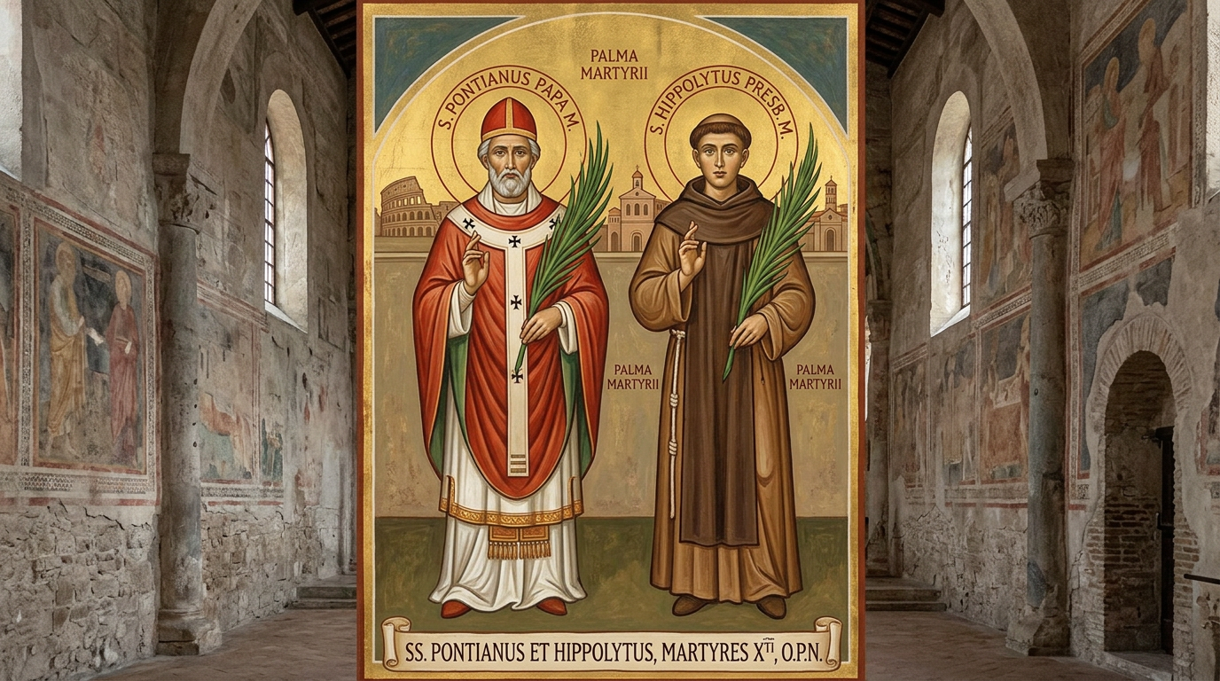 São Ponciano e Santo Hipólito — 13 de agosto: mártires da reconciliação e oração